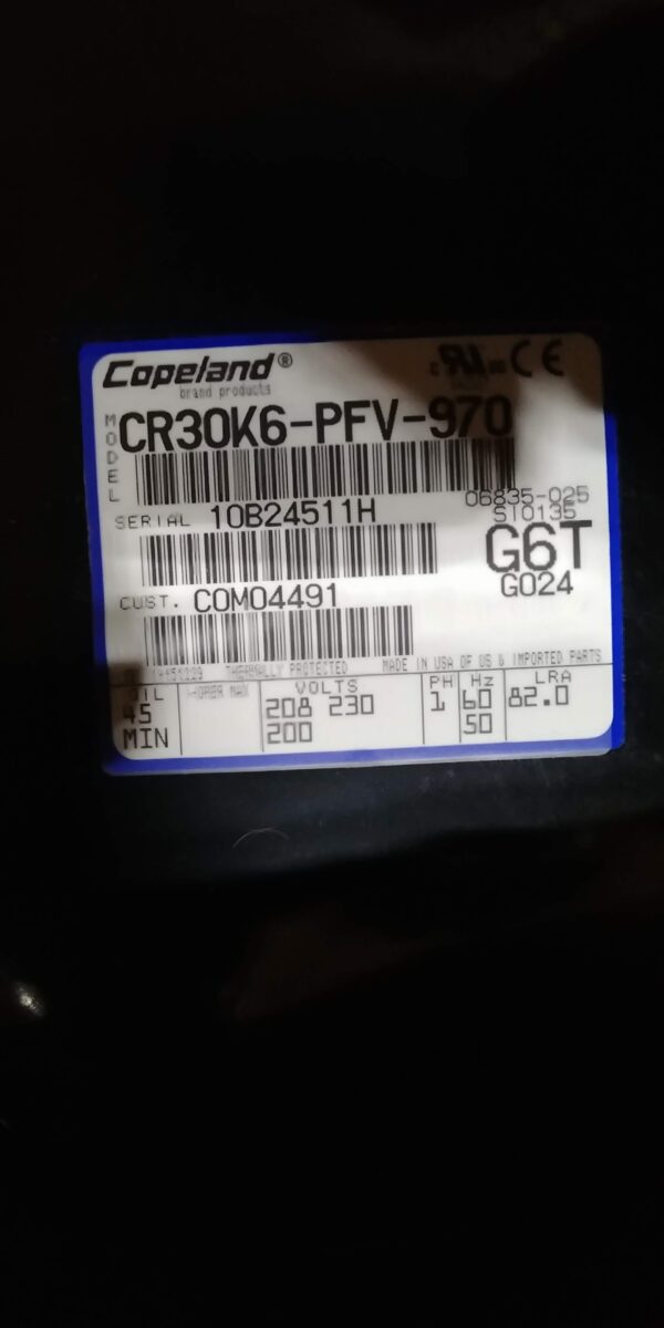Copeland Cr30k6 Pfv 970